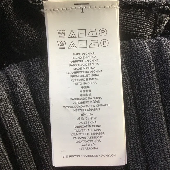 Michael Kors Womens Black Pleated Drop Waist Dress Mock Neck Size XL NWT - Picture 6 of 15